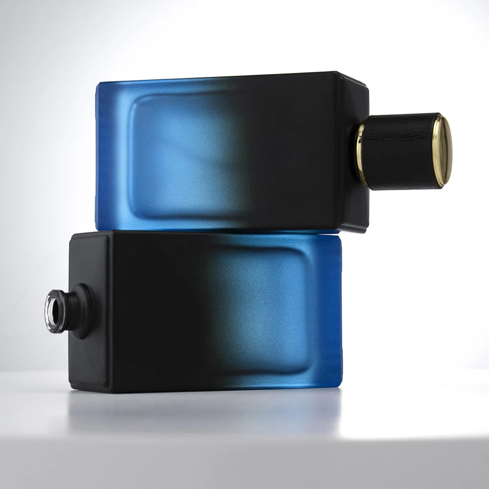 Empty Man Cologne Bottles And Packaging Wholesale Luxury 50ml 100ml Square Perfume Bottle