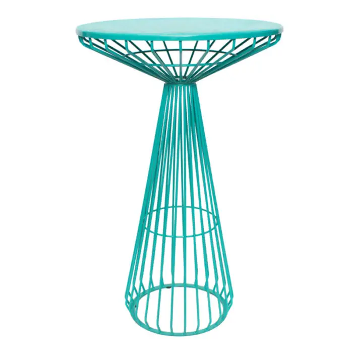 Commercial Event Furniture Metal Wire High Bar Table Cocktail Bar Table Dry Bar