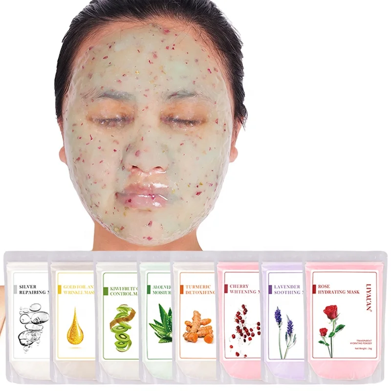 OEM Wholesale 1KG DIY Anti-Aging Collagen Rose Petal SPA Hydrojelly Jelly Mask Powder