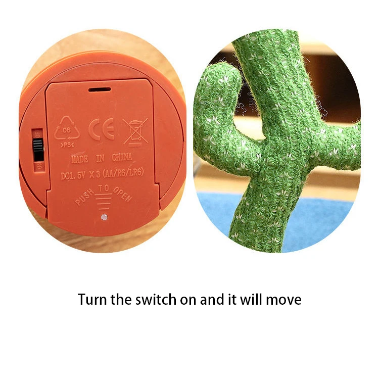 factory price singing cactus fleece toy wholesale price pet cactus que repite lo que dices y baila dancing cactus plush toy