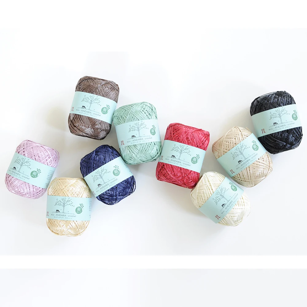 
Japanese Beautiful Gloss Raffia Rayon Viscose Yarn For Wholesale 