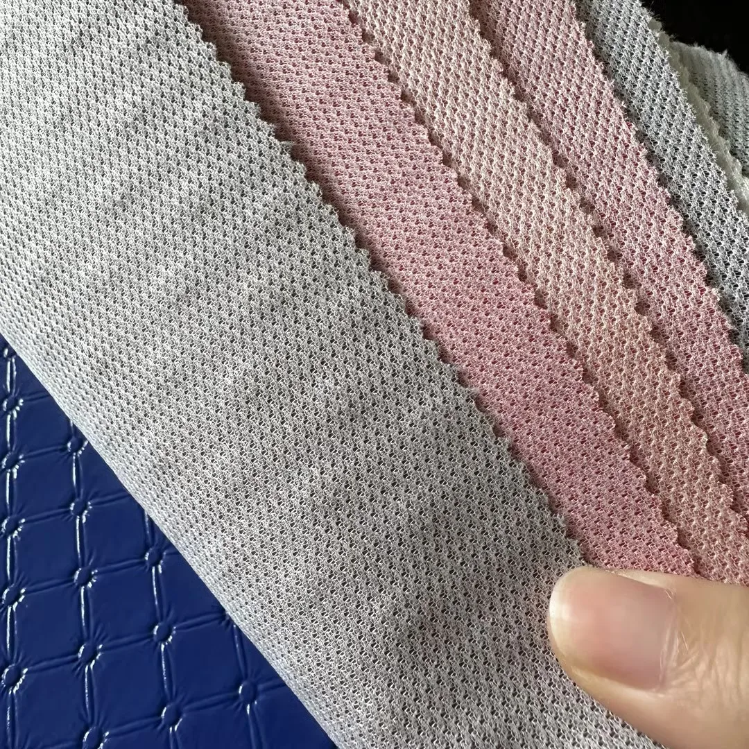 Recycle faux leather wholesale glitter decorative PVC synthetic leather products artificial leather fabric for upholstery