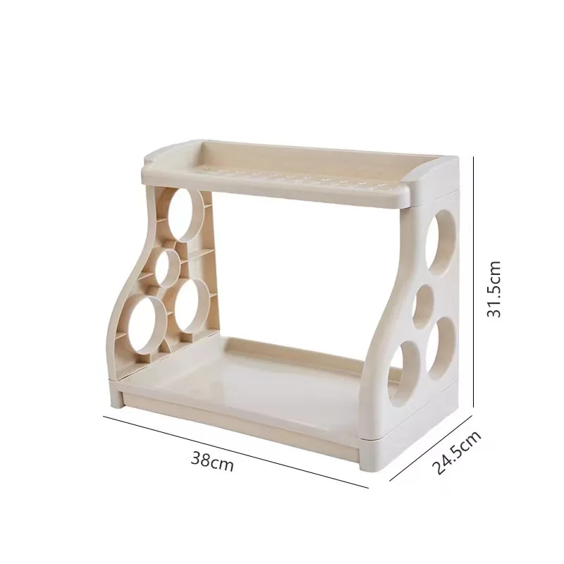 FS226 Kitchen Shelf Organizer Shelves Corner Frame Plastic Shower Caddy Storage Rack Shampoo Holder for Bathroom Accessories