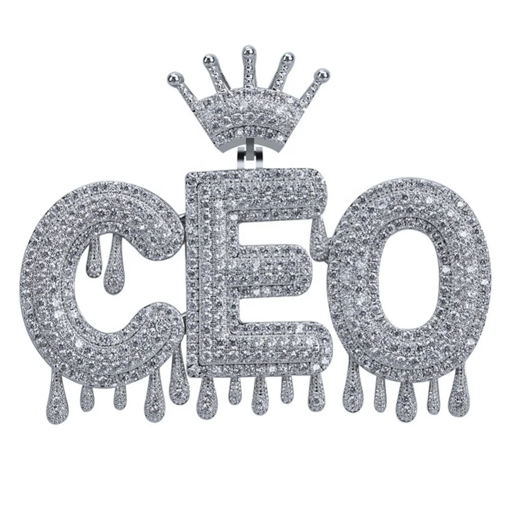 2022 Hot Custom Name Letters Chain Pendants Necklaces Iced Out Charms CZ Hip Hop Mens Jewelry With Gold Silver Tennis Chains New