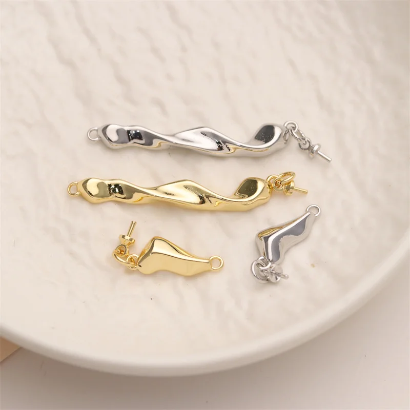 New Design Wholesale 18k Gold Plated Pearl Connector for Necklace Making