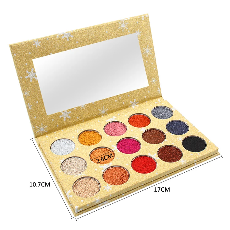 Makeup manufacturers Snow15 Color Pressed Glitters Eye Shadow Palette Shimmer Natural Cosmetics Glitter Eyeshadow