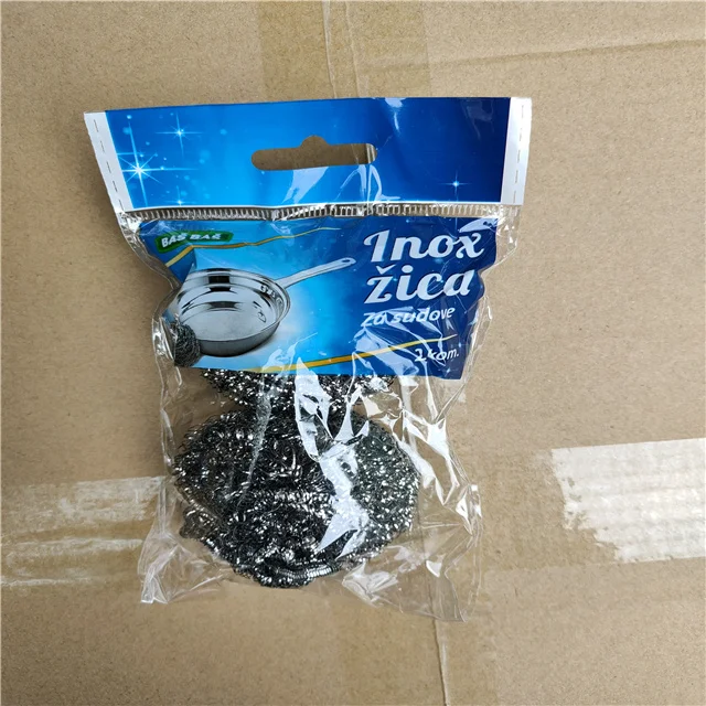 High quality AISI 430 cleaning Daily household items stainless steel pot scrubber stainless steel mesh scourer