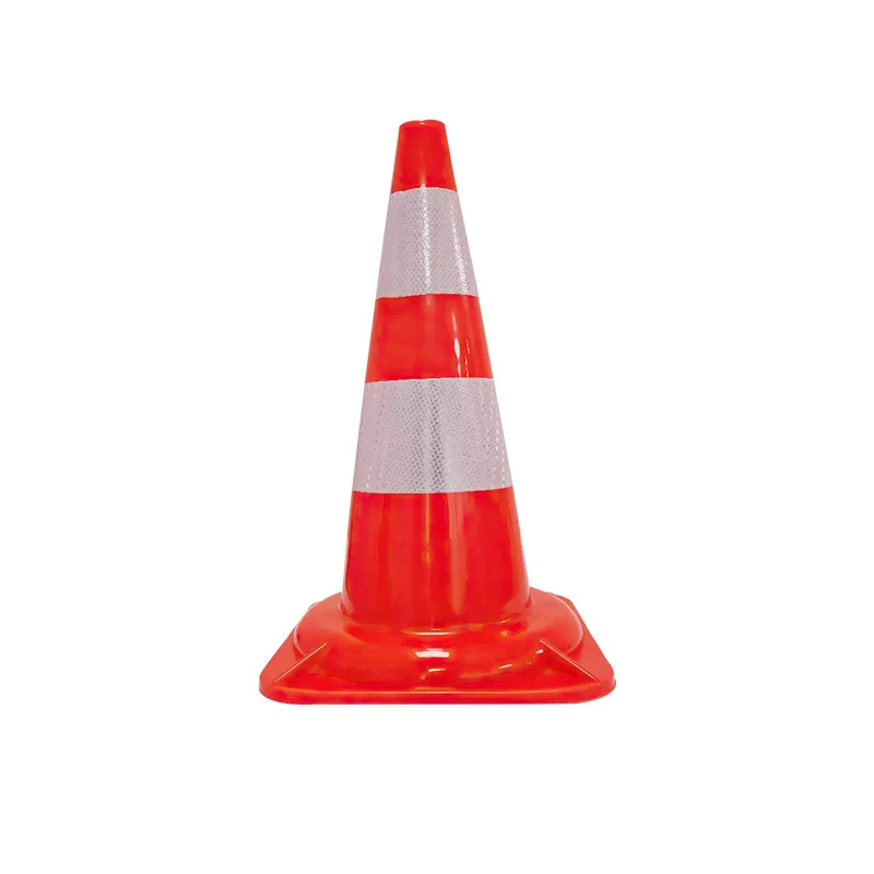 PVC Ice Cream Cone Road Warning Anti-collision Barrel Red Yellow Blue Green Reflective Sleeve Construction Isolation Road Cone