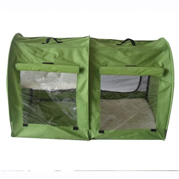 Large Pop-up Double Dog Carrier with Hammock