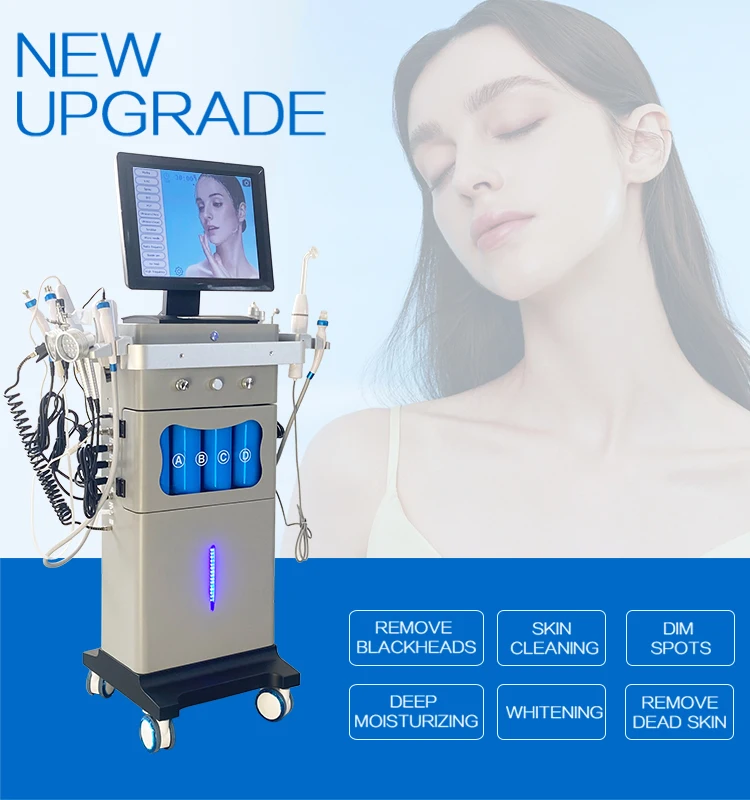 14 In 1 Oxygen Jet Hydra Aqua Peel Facial Cleaning Face Skin Care Hydro Dermabrasion Hydra beauty Machine