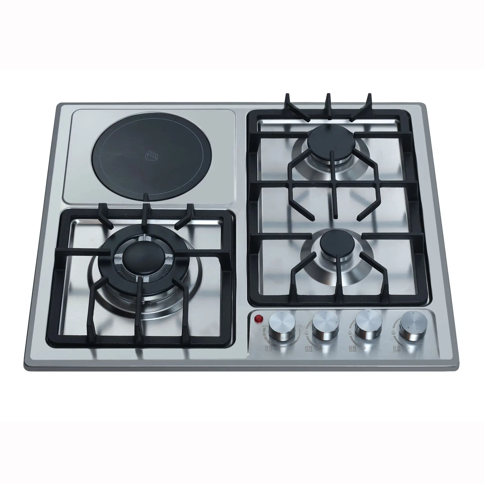OEM GS-101Tempered Glass Super good blue flame gas cooker stove with 4 brass burner gas hobs