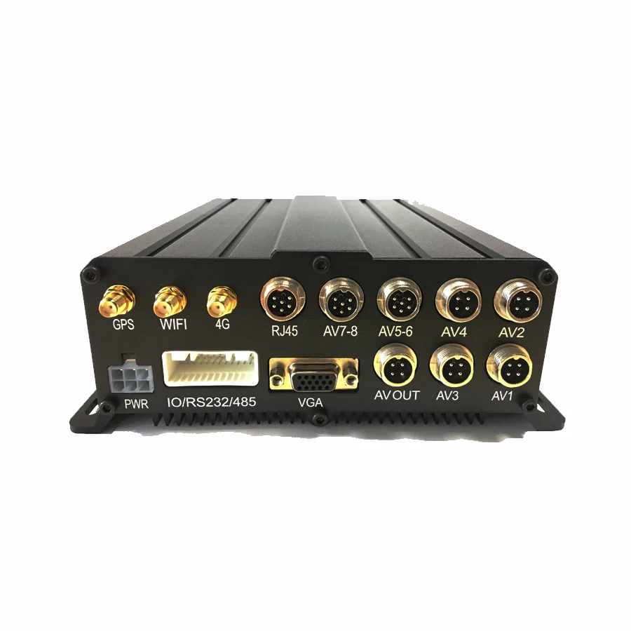 A&S 8Channel SD Card Storage MDVR with 1080P Vehicle Car Security Camera ADAS DSM System 4G GPS Optional DVR for Truck/Vans