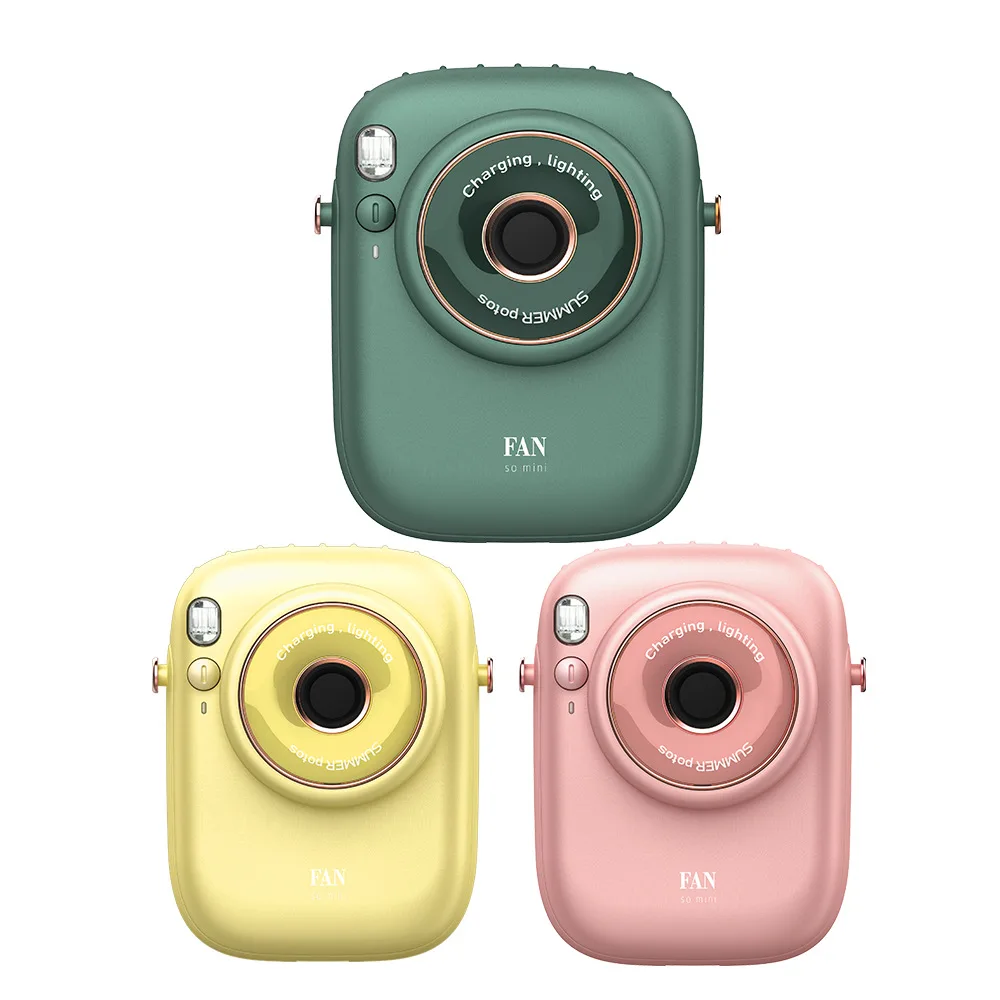 WAN GONG New Hanging Neck Hanging Waist Small Fan Usb Mini Charging Creative Portable Silent Desktop Fan