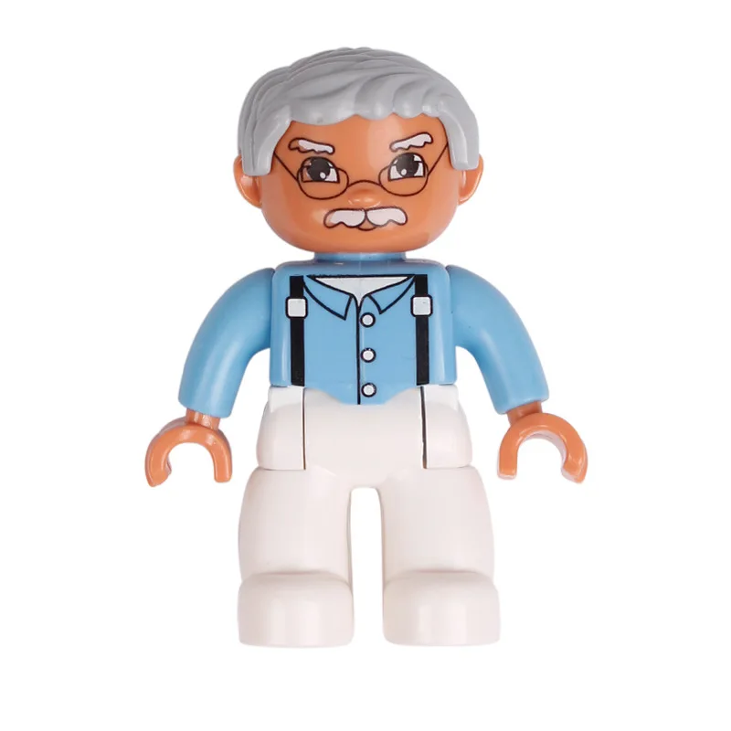 New toys Big Size Building Block Figures Teacher Doctor Fireman Policeman Role And Play Toys for Kids