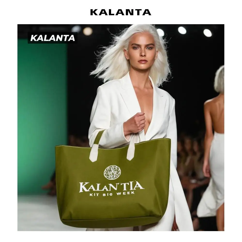 KALANTA  second juice on wheels coconut branded used matching straw satchel bags hand rolling women bale bag laptop
