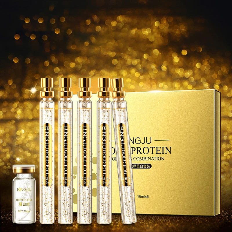Gold Collagen line carving six piece set of firming and weakening fine lines theater line skin care set cosmetics