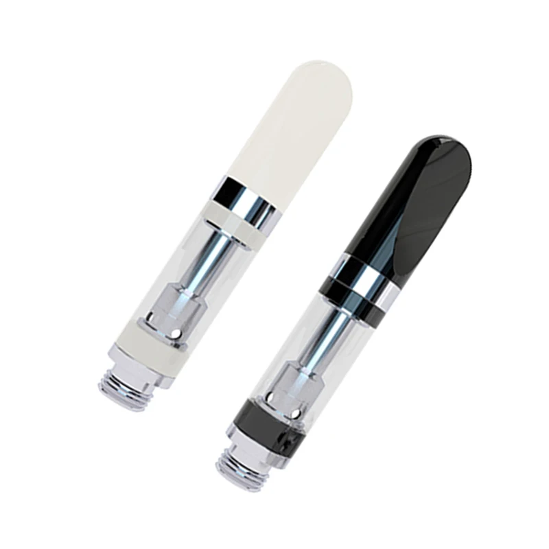 
2019 new product 0.5ml and 1ml Quartz cbd vape pen empty cartridge gold glass disposable cbd vape pen with safety lock 