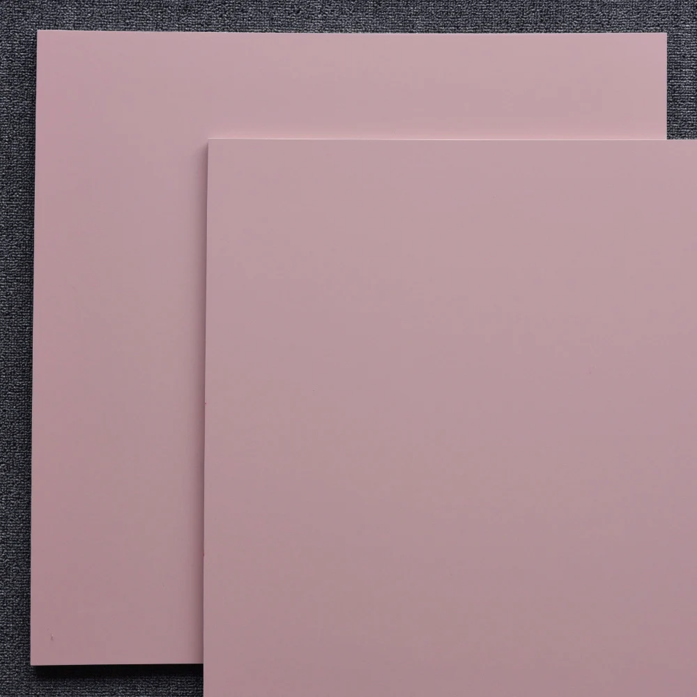 Slip Resistant Living Room Floor 60X60 Inkjet Tiles Pink Pure Color Look Tiles Ceramic