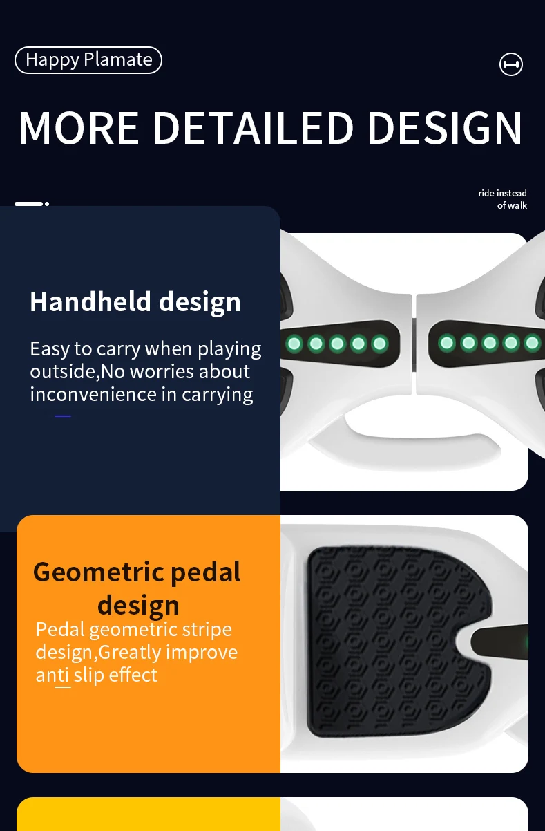 China Manufacture High Quality 6.5 Inch Self Balancing Electric Hoverboard LED Light Hoverboard Smart Balance scooters