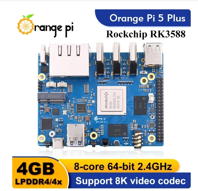 Orange Pi 5 Plus 32GB RAM Single Board Computer RK3588 PCIE Module External Wifi6.0+BT5.0 SSD Orange Pi5 Plus Run Android Debian