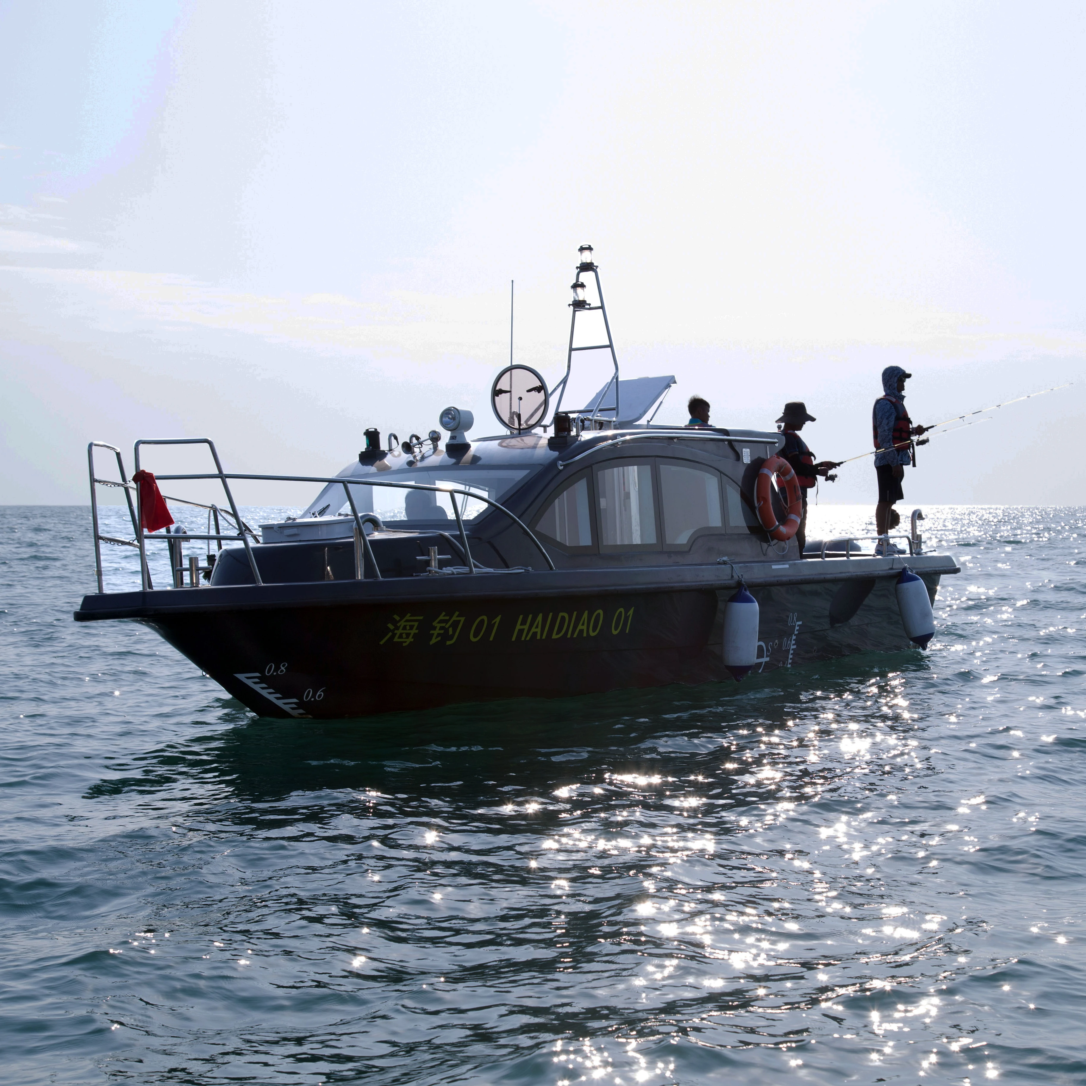 33ft   outboard engine boat   fiberglass  boat   fishing yacht  boat made  in China