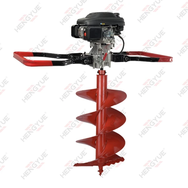 4 stroke earth auger with reverse function  big power handle drilling machine  4 stroke ground drill