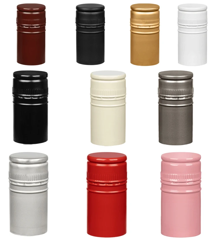 30*60mm Aluminum Screw Cap for Vodka Whiskey Liquor Wine Bottles Anti-Pilfer Cap 28mm Soft Drink Bottle Cap
