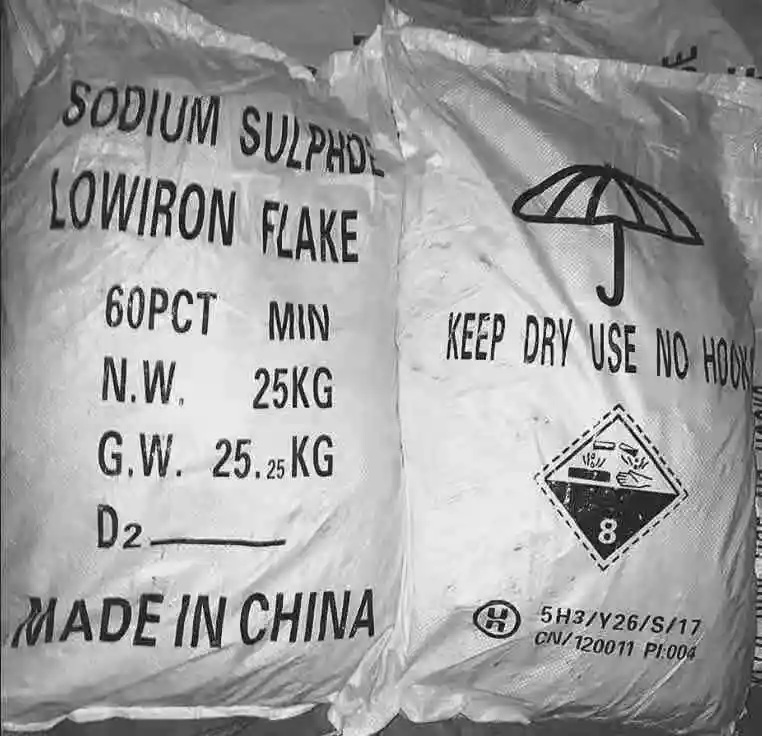 fe 100ppm sodium sulfide 60% flakes price