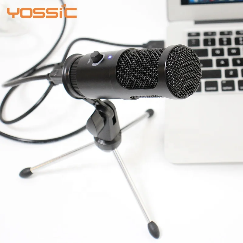 2020 new usb condenser microphone professional podcast microphone with tripod