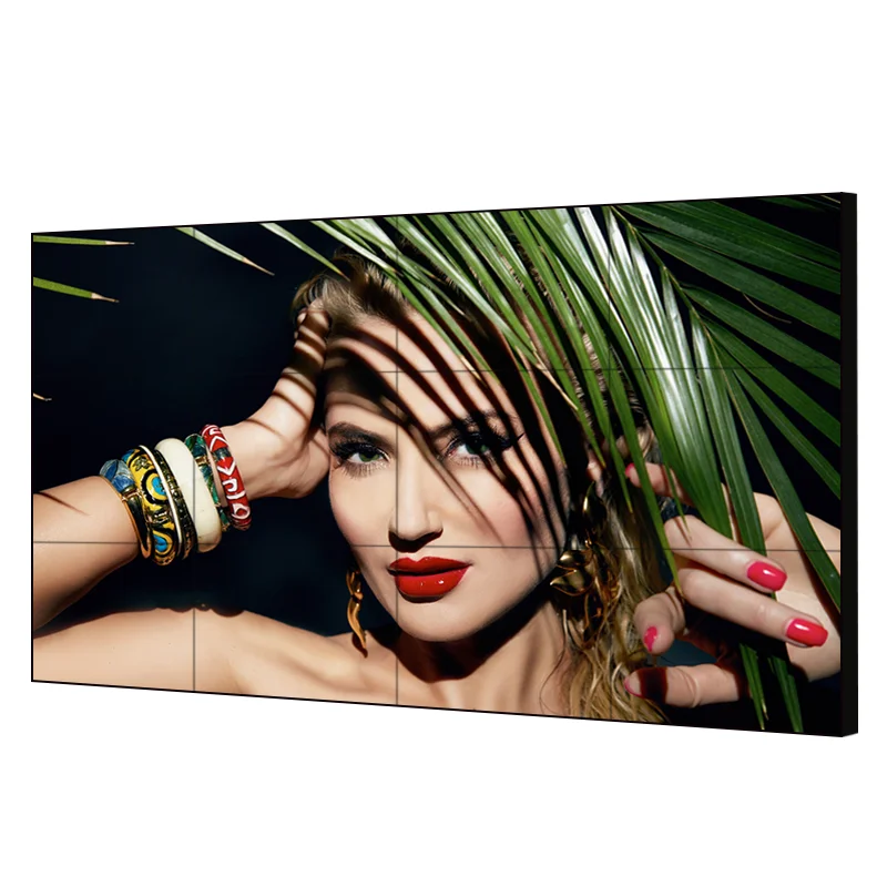 55inch floor stand LG DID LCD splicing advertising display indoor seamless video wall with cabinet