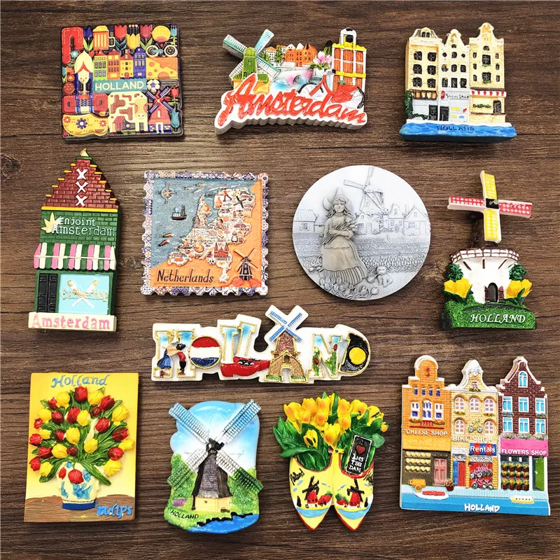 Custom fridge magnets travel Prague Castle and Charles bridge gift Czech souvenirs 3D magnet