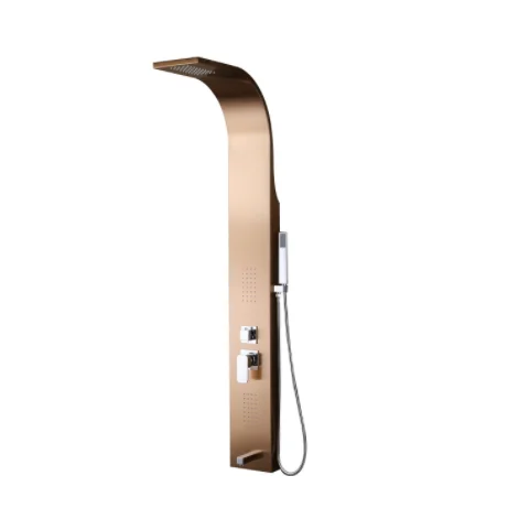 Contemporary Hotel Villa Bathroom Project Modern Rainfall Faucets Luxury Massage Stainless Steel Shower Panels