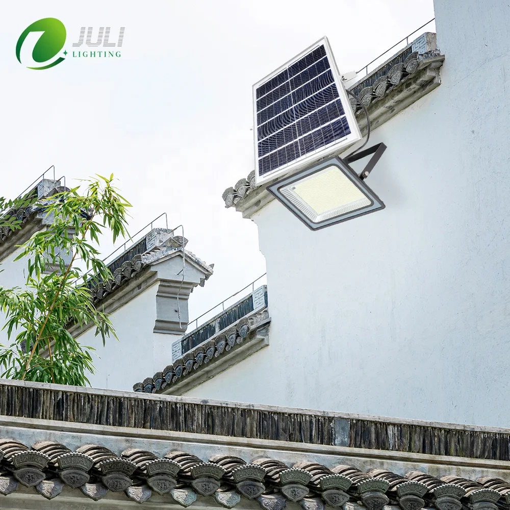 Factory Wholesale OEM Garden Security Solar Powered Floodlight 100W 200W Led Grid Solar Flood Light