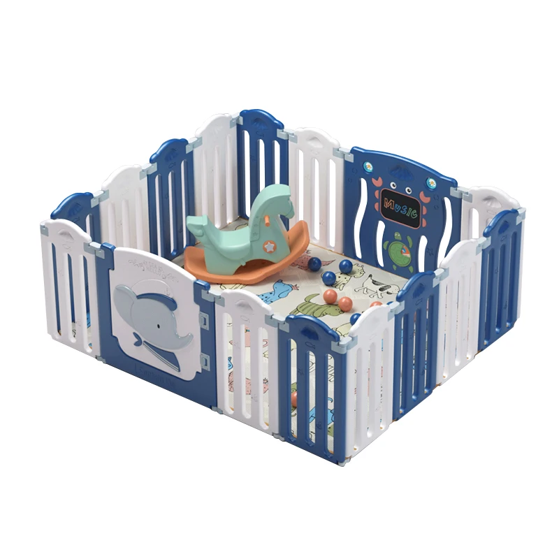hahaya factory High quality  indoor playyard luxury children cheap play yard kids  plastic baby safety playpen
