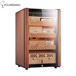 168L Cedar Wood Shelves Electric Home and Hotel Cigar Humidor Cabinet