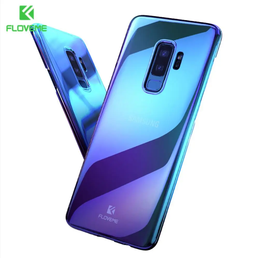 
Electroplating gradient color mobile phone Protective Case Blue Light 