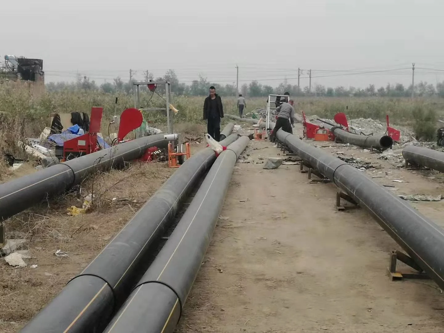  Автоматический сварочный аппарат для стыковой сварки труб HDPE 90-200 мм автоматическая модель