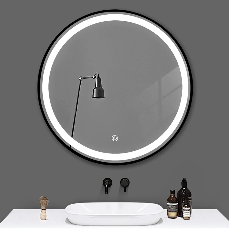 Wholesale metal framed Waterproof wall mirror Demister Bath LED mirror