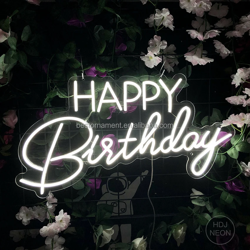 Custom Happy Birthday Neon Sign