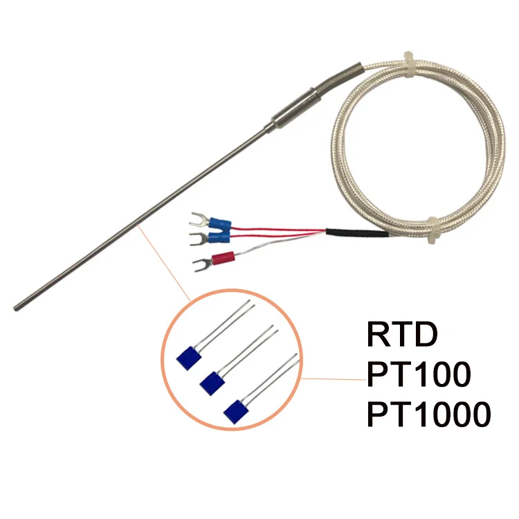 Jinlongbao custom pt100 pt1000 temperature sensor high accuracy stainless steel temp sensor probe