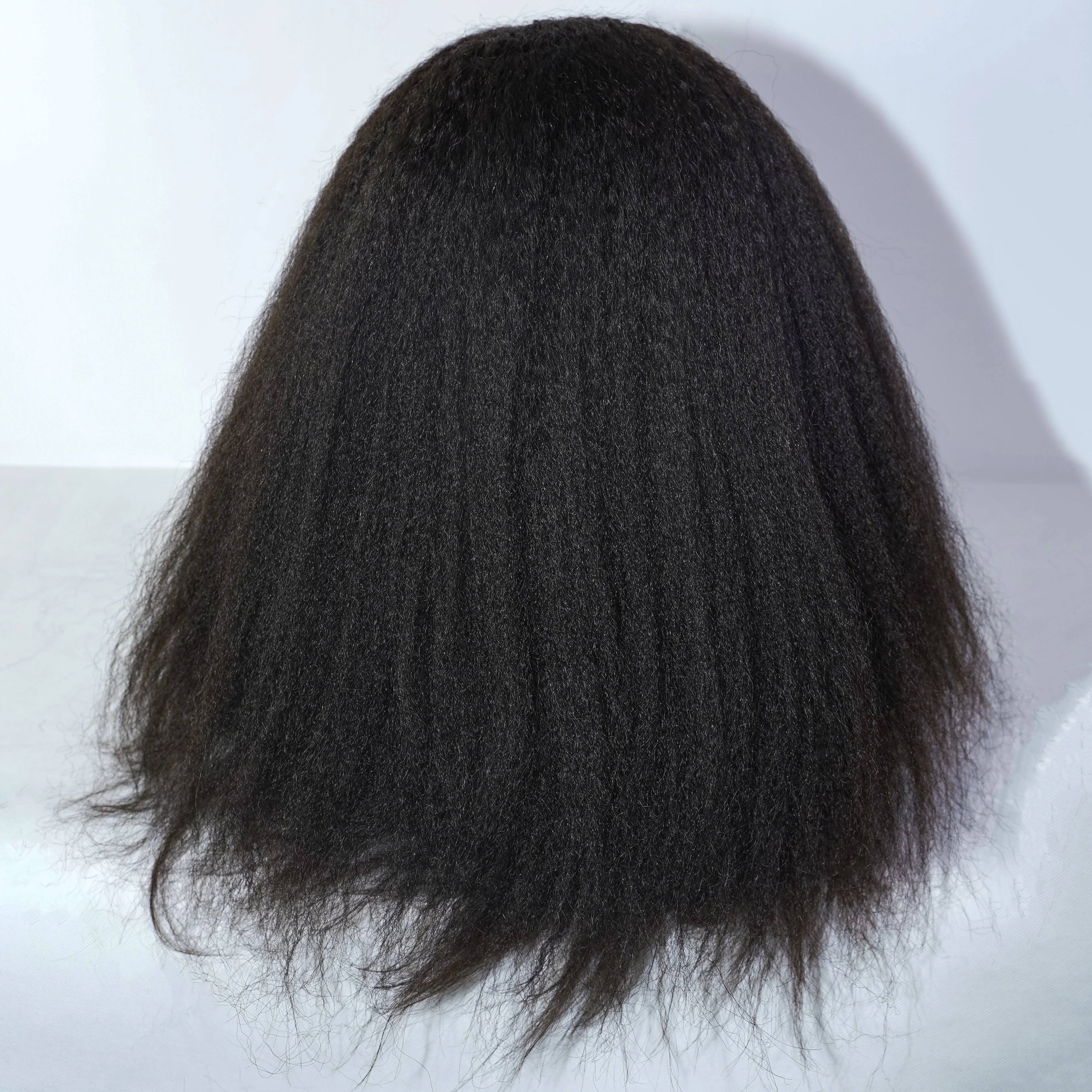 Wholesale Brazilian Hair Virgin Wig Vendors 100% Natural U Part Afro Kinky Human Hair Wig With Bangs For Black Women