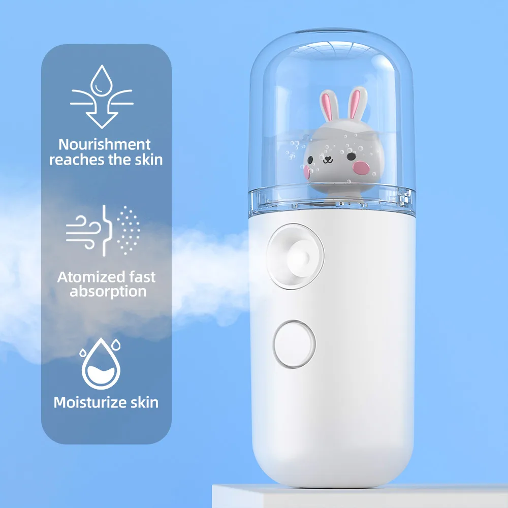 Nano Atomizer 718Q Rabbit Ionic Personal Care Beauty Equipment Facial Nano Spray