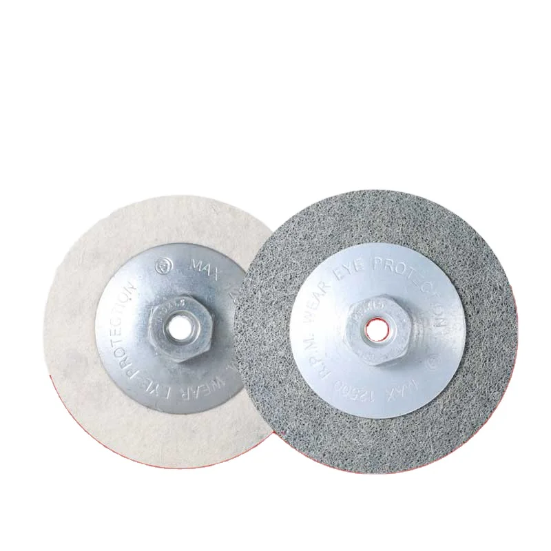 Guaranteed quality proper price Customized Color 9p M10 Wool Nylon Fiber Polishing Wheels With Nut