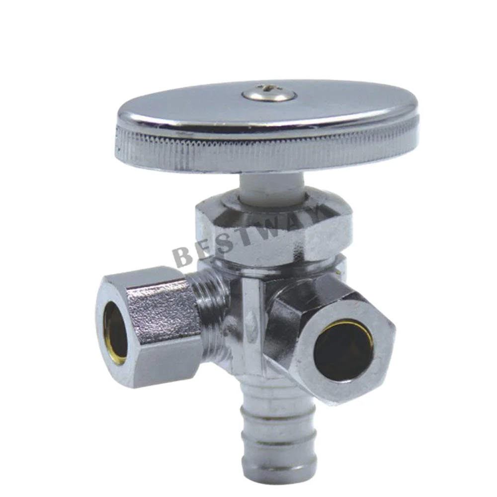 BMAG No Lead Brass Washing Machine Angle Stop Valve with Pex Connection