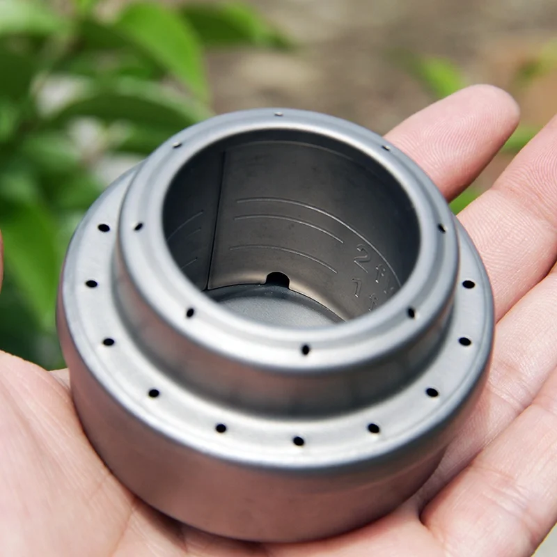Wholesale Portable Outdoor Camping Stove Mini Alcohol Stoves Titanium Alcohol Furnace With Cross Bracket