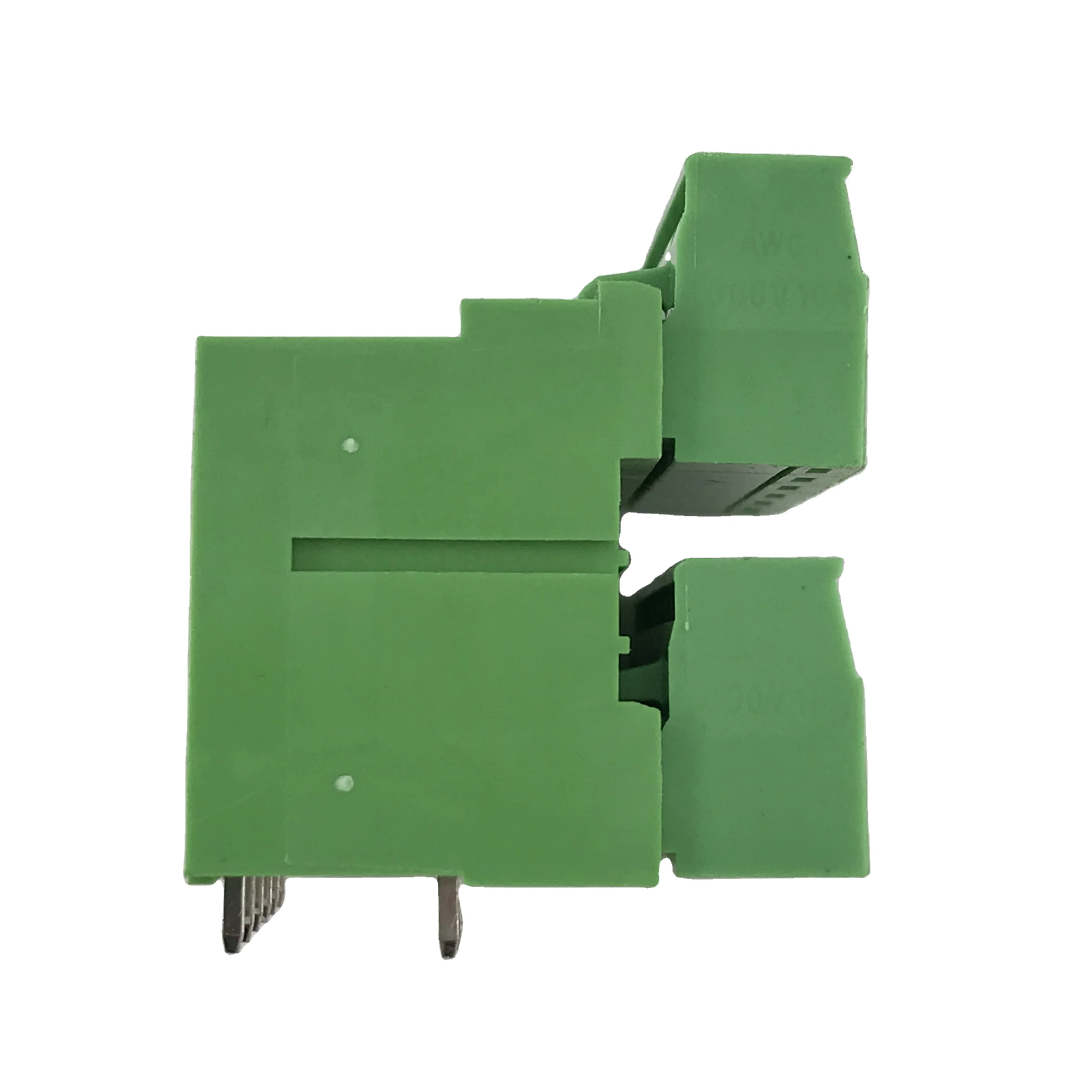 Двухрядный подключаемый клеммный блок печатной платы с шагом 5,08 мм, двухслойный прямоугольный штырь, штекер и гнездо