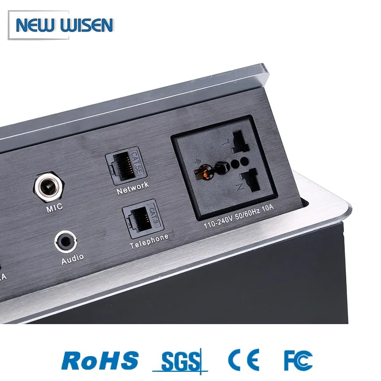 Morden Style Electrical Outlet Multiple Switch Strip Port Electric With Usb Table Power Socket
