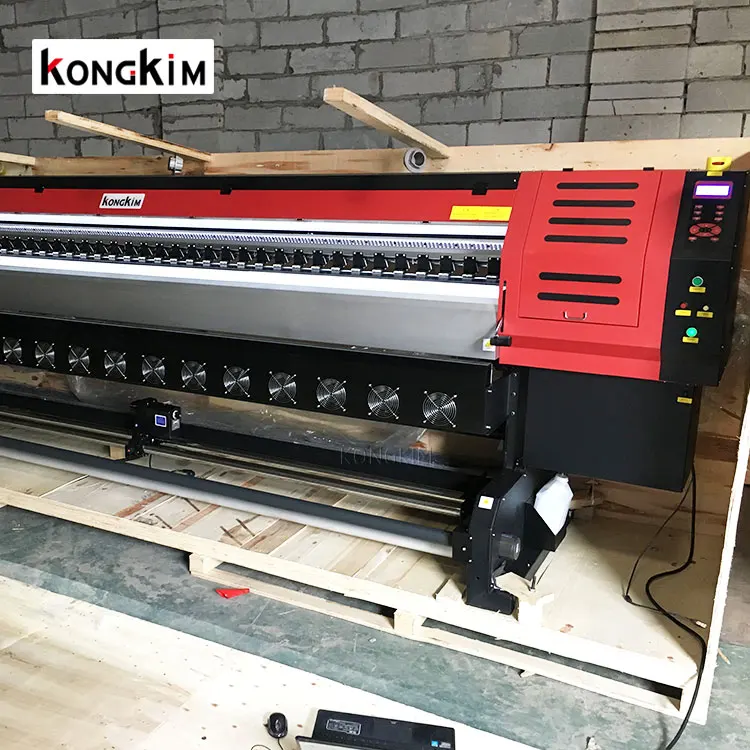 Professional eco solvent printer KONGKIM 3.2m 1.8m large format tarpaulin flex sticker printer printing machine