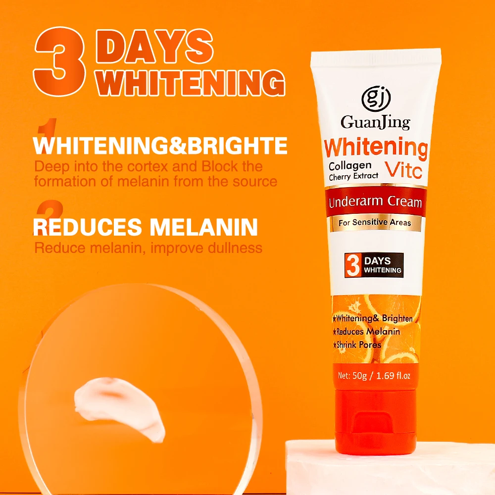 Vitamin C Armpit Dark Spot Remover Lightening Collagen Body Skin Lotion Underarm Whitening Cream for Spots in the Armpit