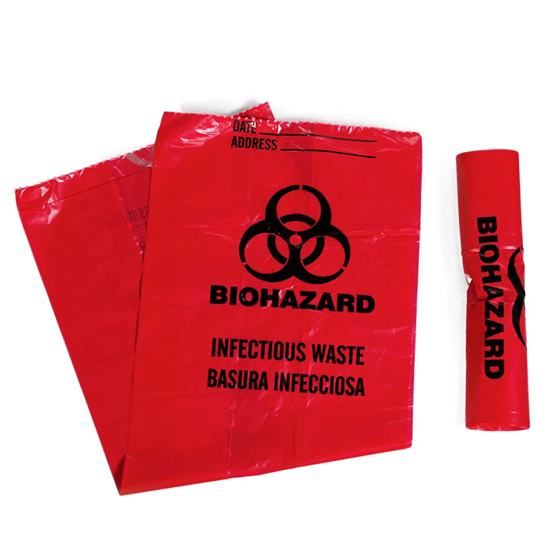 6X9 LDPE Ziplock Pathology Transport Envelope Medical Lab Biodegradable Biohazard Trash Collection Specimen Bag